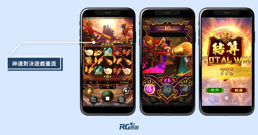 RG神通對決老虎機 RTP 97.76%！免費試玩爽贏 5000 倍獎金！